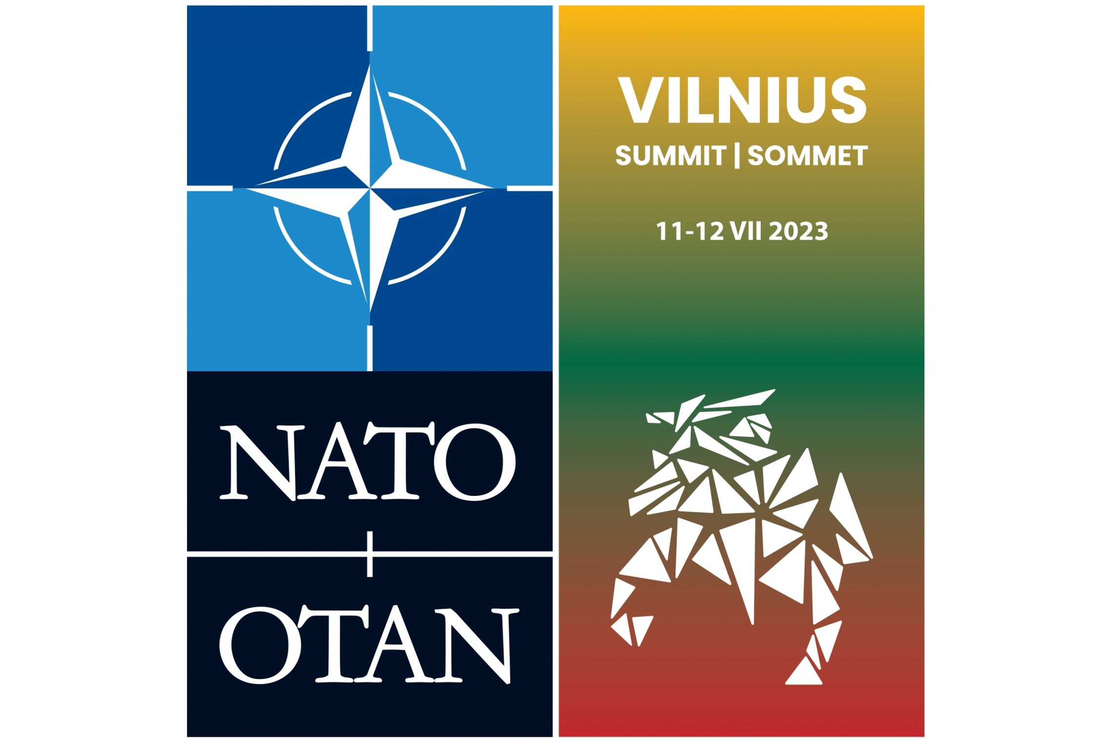 NATO viršūnių susitikimo Vilniuje logotipas