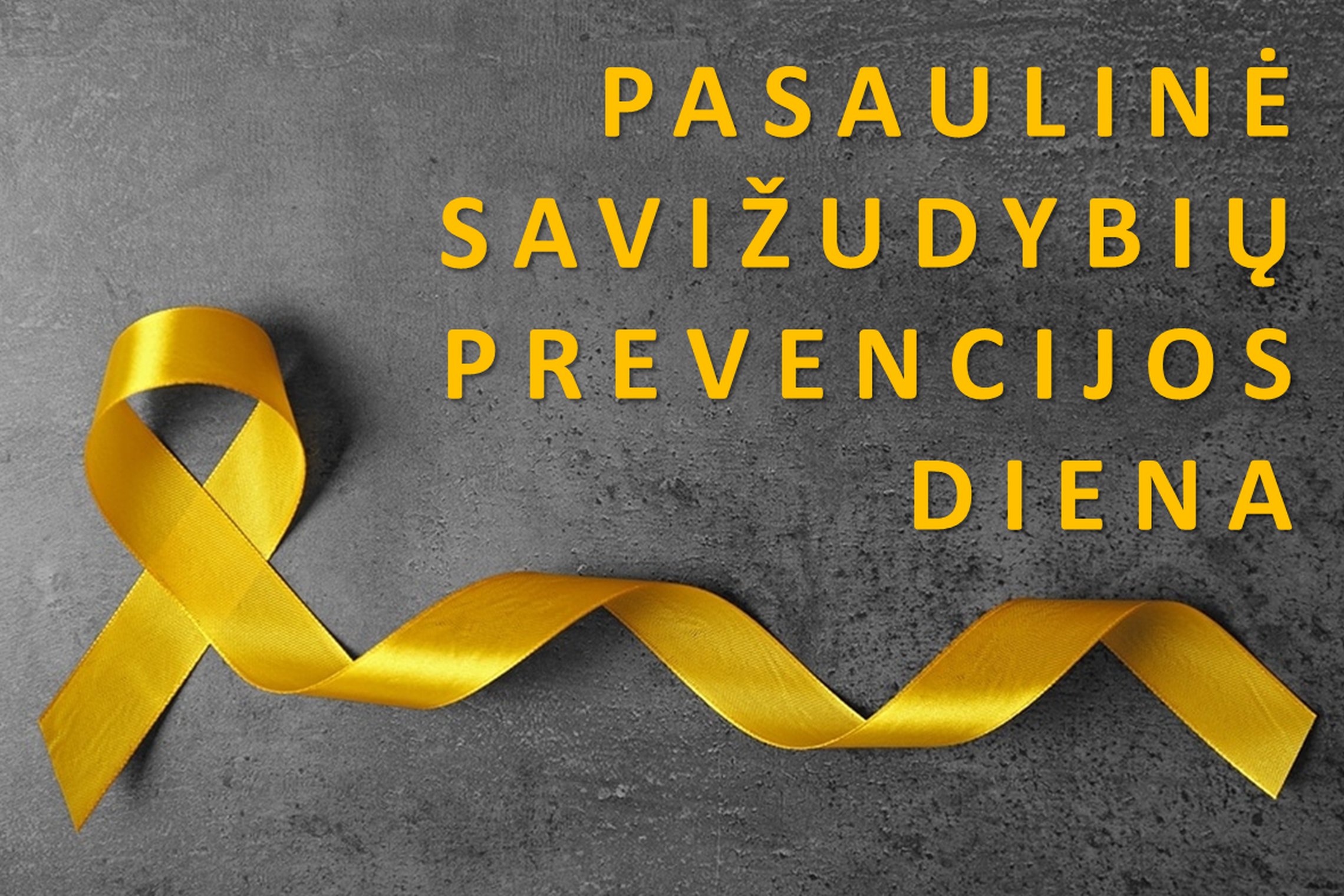 Pasaulinei savižudybių prevencijos dienai skirta užsklanda