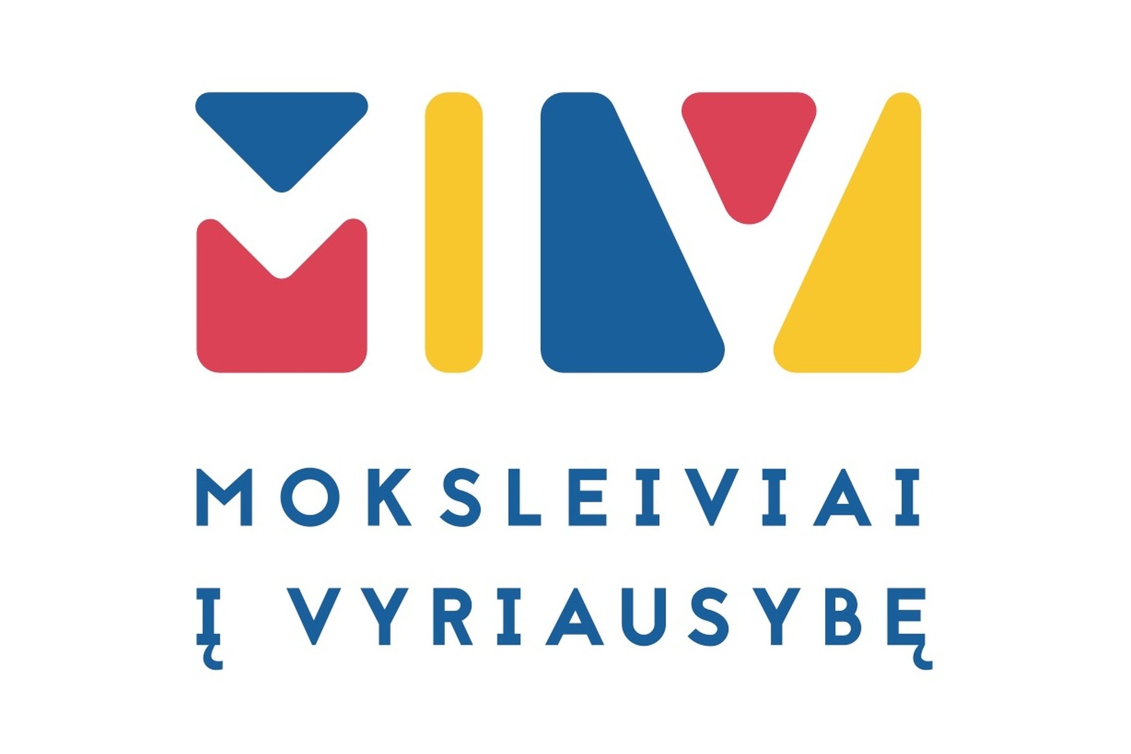 Projekto „Moksleiviai – į Vyriausybę“ logotipas