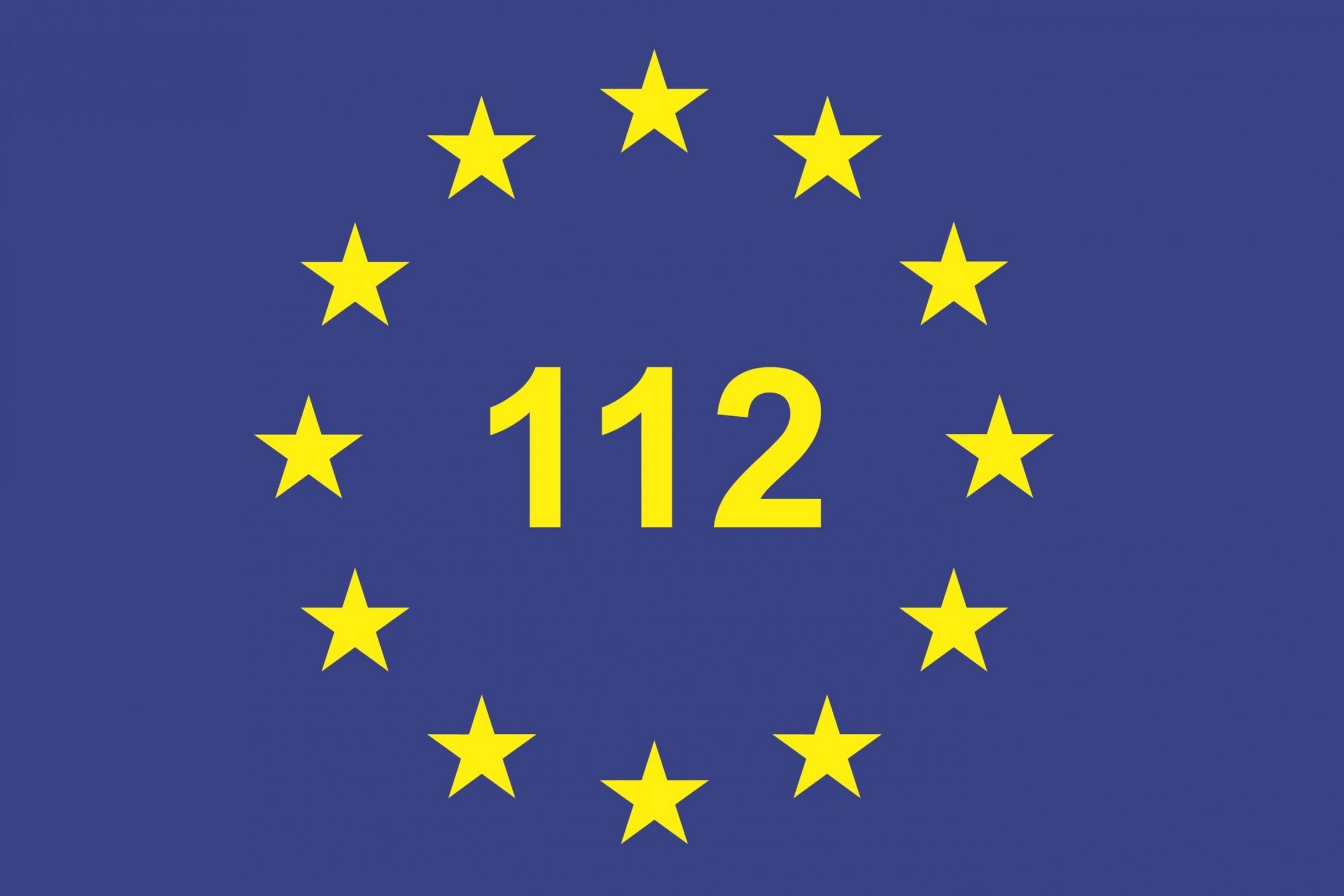Žvaigždučių  rato centre matomas numeris 112