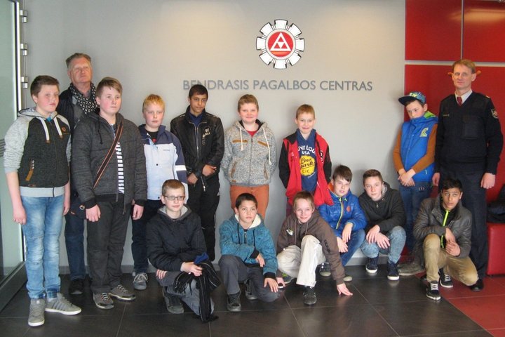 Nuotraukoje matomi į Bendrąjį pagalbos centrą atvykę vaikai