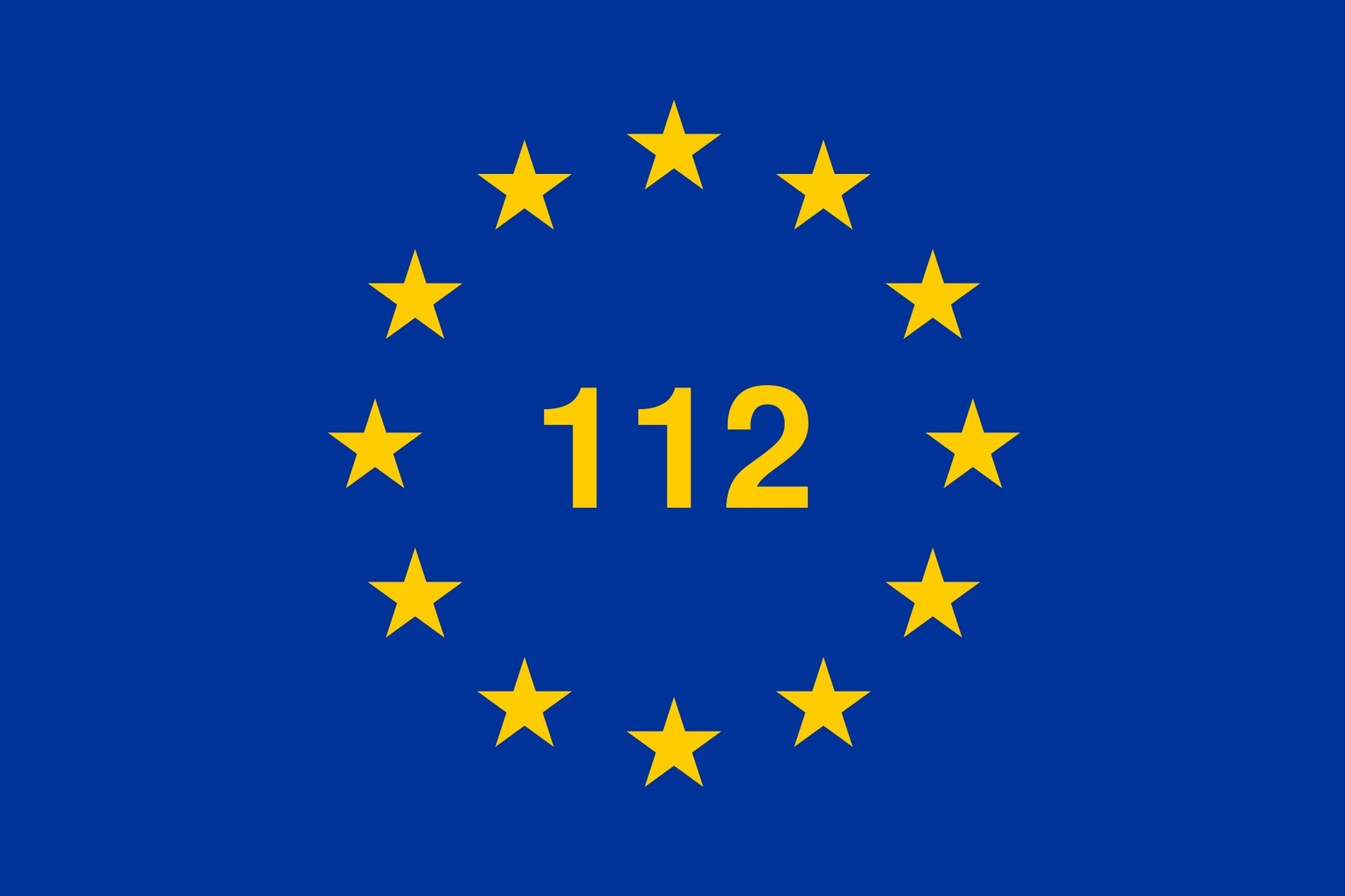 Numeris 112 žvaigždučių apskritimo centre